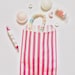 Stripe Paper bags | kids Party bags | stripe sweet bags | wedding favours | party favour bags | Candy bags | treat bags | Pink | 10 bags