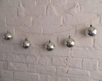 Vintage Christmas Ornaments - Silver - 12