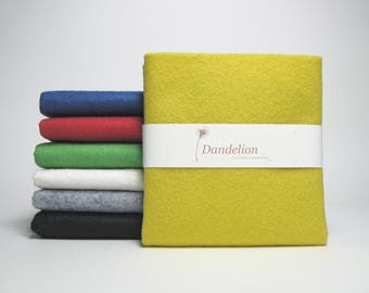7 Pieces of Bold Coloured Wool Blend Felt Sheets 22.8cm x 30.4cm (9" x 12")