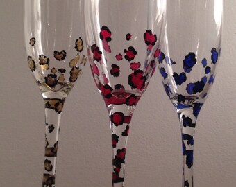 Hand Painted Animal Print Flute