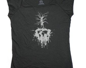 Ninus - TreeAndEarth, Hand-printed Bamboo Women's T-Shirt