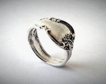 Original Sterling Silver Spoon Ring, Chantilly 1950, Not a Cast, Custom Ring Size, Adjustable, Handmade Gift, Made in Australia
