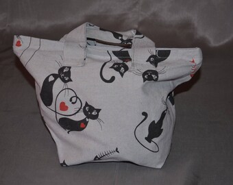 Cats in Love lunch bag-bag with cat