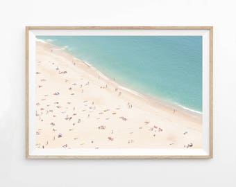 Beach Printable Photography Wall Art Print, Ocean Photography, Aerial Beach Photo Printable, Ocean Photo, Beach Art Print, b1c4c