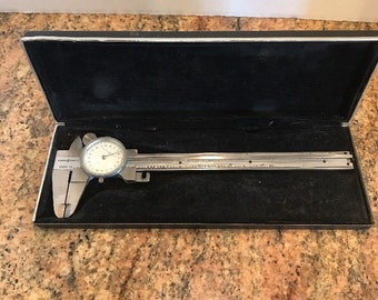 Scherr Tumico 6-Inch Dial Calipers .001 Increments With Case