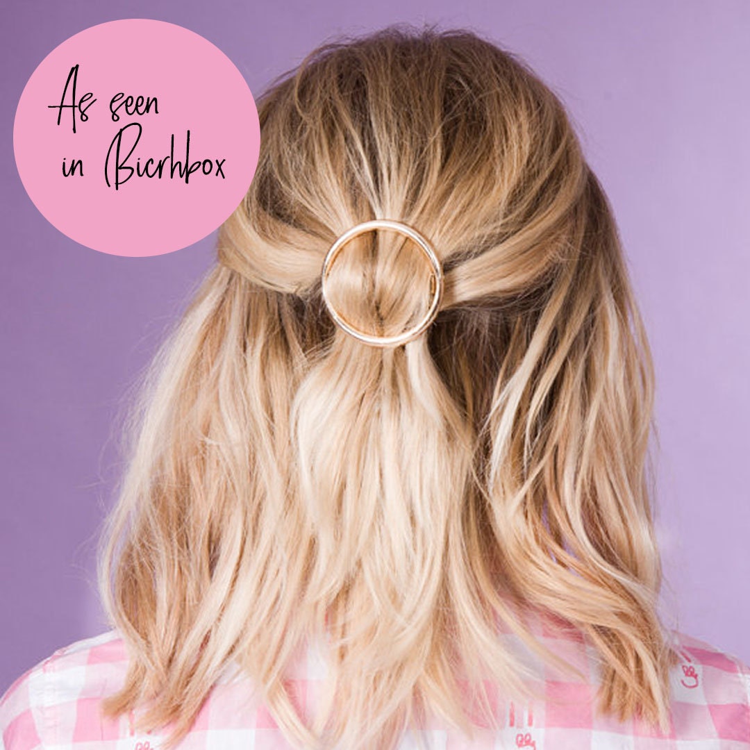 Circle Hair Clip Metal Hair Clip Minimalist Hair Clip