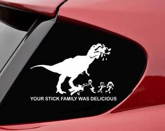 Stick figure decal