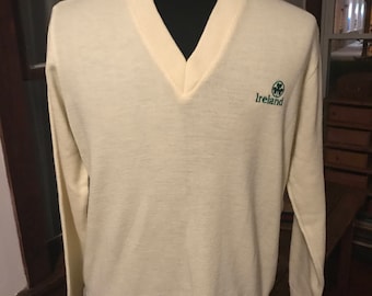 Vintage 1990's Irish Sweater Authentic Made in Ireland