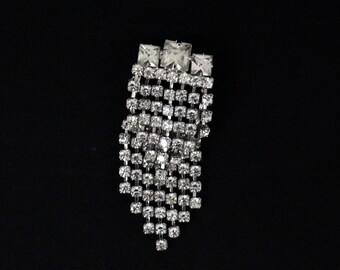 Rhinestone brooch, Rhinestone, 2 layers * free shipping *