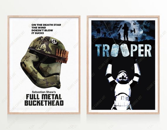 star wars movie posters set of 2 full metal jacket