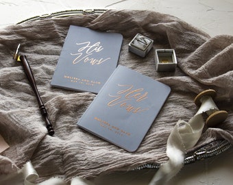 Vow Book Rose Gold Vow Book, Vow Books Personalized Vow Books, Wedding Vow Book Personalize