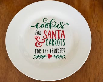 Cookies for Santa Plate