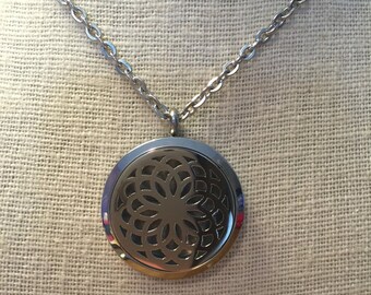 Chrysanthemum Essential Oil Diffuser Necklace