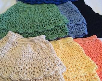 Crochet Skirt for 18" Doll, Fits American Girl Doll