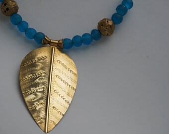 Beaded Choker/ Brass choker