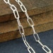 Flat Oval Chain, Sterling Chain, Silver Oval Chain, Drawn Cable Chain, Soldered Link Chain, 6mm x 2.6mm, For Medium To Heavy Pendants