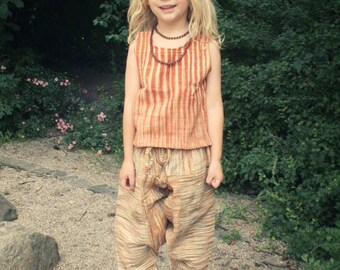 Khadi Children Ali Baba Pants Handloom Natural Cotton