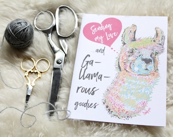 DIY Llama Card | Printable PDF Download