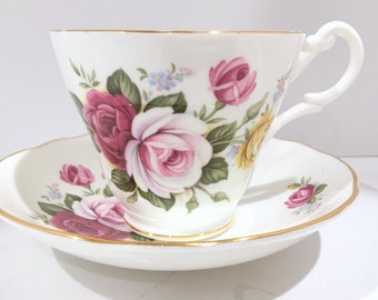 Royal Stuart Tea Cup and Saucer, English Bone China Cups, Vintage Tea Cups, Bridal Shower Gift, Antique Teacups, English Bone China Cups