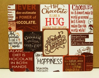 Mouse Pad - 190mm X 230mm - CHOCOLATE QUOTES.