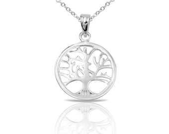 Tree Necklace, Tree of Life Necklace, Sterling Silver Tree of Life Necklace