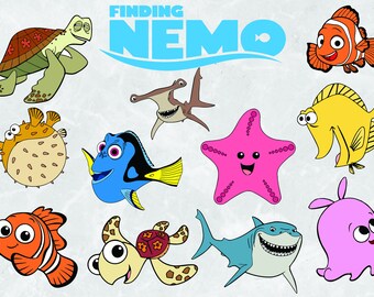Finding Nemo clipart | SVG cut file | 300 PPI
