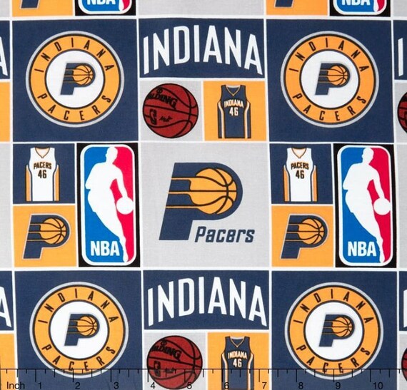 NBA Fabric Basketball Fabric NBA Sports Broadcloth Indiana