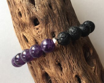 AMETHYST essential oil bracelet: CALM