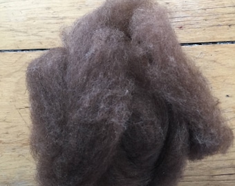 Cormo/Merino & Alpaca roving chocolate colored