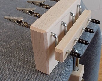 Maple Quad End Fringe Twister for rope or fringes with table clamp