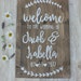 Rustic Wedding Decor Welcome Wedding Sign Welcome to our