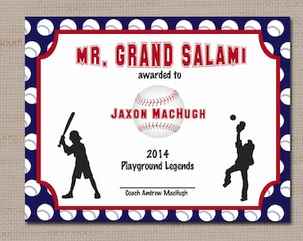 girls camp certificate printable award certificate instant baseball certificate templates