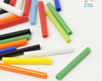 50 color melangees16mm (pv593) glass tubes