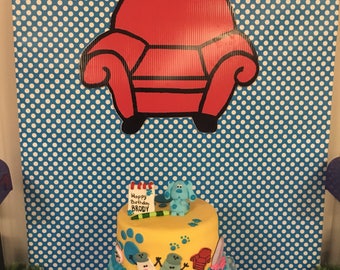 Blues Clues Thinking Chair Backdrop