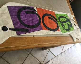 Halloween boo ghost, quilted