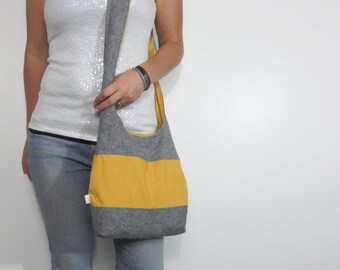 Color block hobo bag. Design your own large purse or small handbag, crossbody bag or shoulder purse.