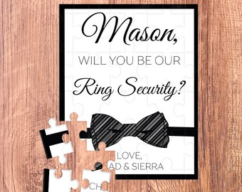 ring security puzzle / ring bearer puzzle / ring bearer / ring bearer gift / ring bearer proposal / ask ring bearer / ring bearer card