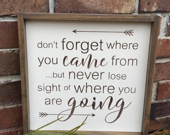 When you leave here don't forget why you came meaning picture