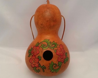 Handcrafted Gourd Birdhouse - Gourd Bird House - Decorative Birdhouse - Unique Birdhouse - Natural Gourd