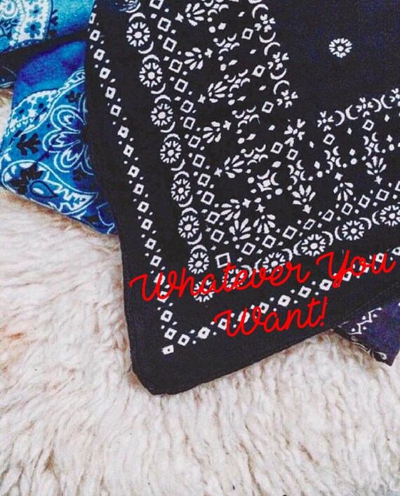 Custom Embroidered Vintage Bandana