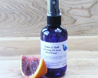 Citrus Body Oil Spray with Blood Orange Essential Oil Vegan Shower Oil 100ml
