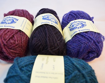 Pure Shetland Wool in 4 colors 25 g each
