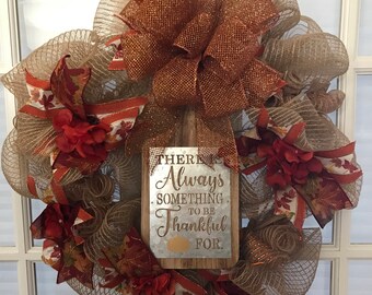 Fall Deco Mesh Wreath