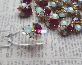 Nail art crystal cluster jewels