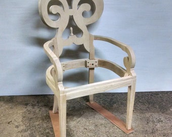 Vanguard Furniture Unfinished Ali Dining Chair Frame