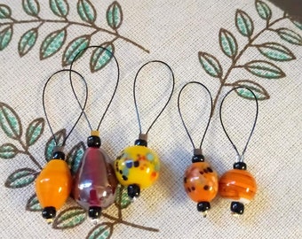 Set of 5 knit markers