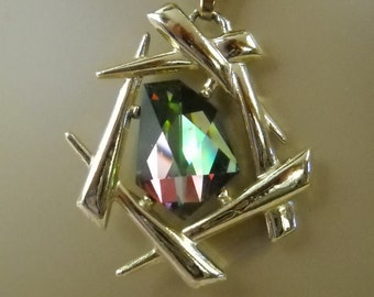 Watermelon Stone Sara Coventry Pendant, Chinese Modern Design
