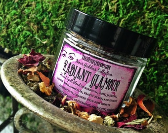 RADIANT GLAMOUR Herbal Spell Blend - Inner Goddess Collection, Witches Cabinet, Herbal Apothecary, Ritual, Meditation
