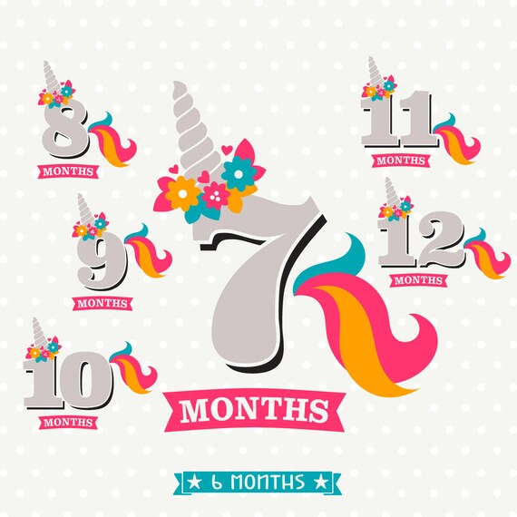 Download Girl Milestone SVG files Monthly Baby Milestone files