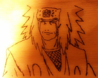 Toad Sage Jiraiya Woodburning
